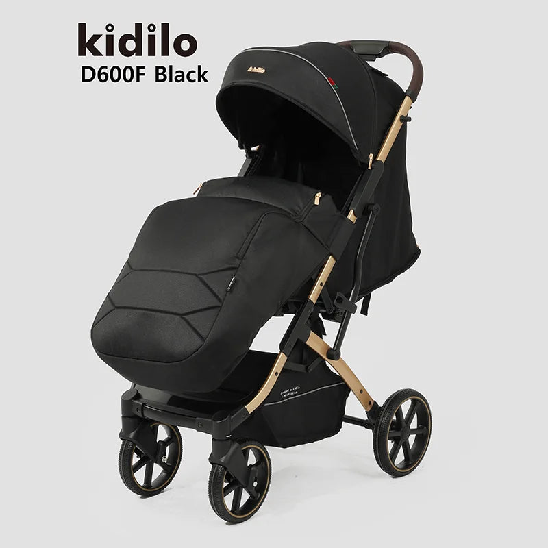 Lightweight Non-Toxic Baby Stroller for 0-3 Years Foldable Travel Stroller with Adjustable Handle Toddlers Family Trips D600F