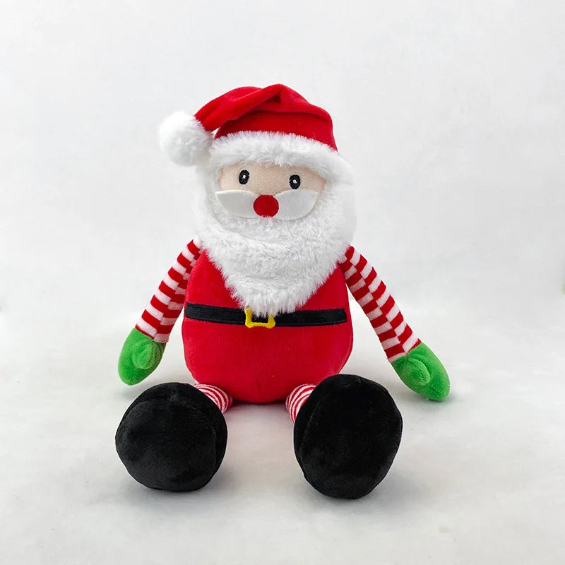 Manufacturer High  Quality Christmas Xmas Plush Toys Stuffed Anime Elephant with Clothing for Baby Gift