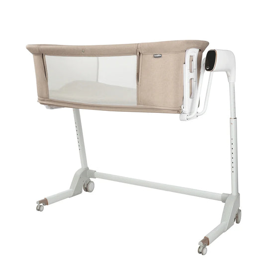 Kidilo Luxury Convertible Bedside Crib Bed Foldable Modern Travel Portable for Newborns Luxury Mosquito Net Bedroom  SG506