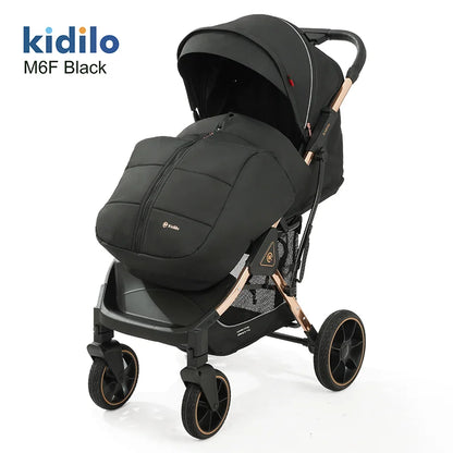 0-3 Years Non-Toxic Lightweight Baby Stroller Foldable Travel Stroller with Adjustable Handle for Toddlers Daily Walks M6F