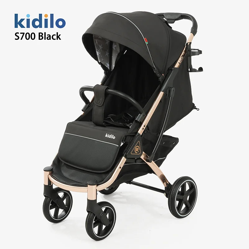 0-3 Years Baby Stroller Lightweight Non-Toxic Foldable Travel Stroller with Adjustable Handle for Toddlers Family Trips S700