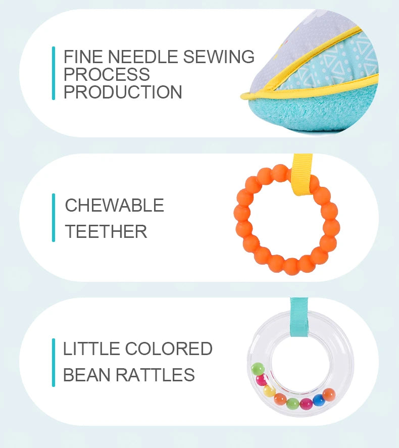 Sozzy Manufactures Manufactures Custom Rabbit Memory Foam Cotton Pillow Baby Cushion Tummy Time Toys with Teether for Newborn