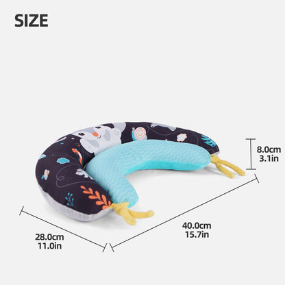 Detachable Support Pillow High Quality Soft Infant Plush Diy Animal Shaped Pillow for Development of Strong Head Neck Muscles