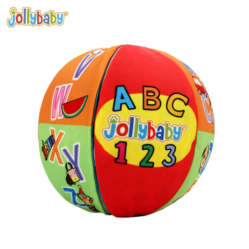 Customizable Montessori Early Education Training Ball Bell Plush Rattle Toy for Babies Filled with PP Cotton