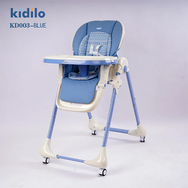 6-36 Months 3 in 1 Foldable Baby High Chair for Baby, Non-Toxic Feeding Chair for Toddler Dining at Home & Small Space KD003