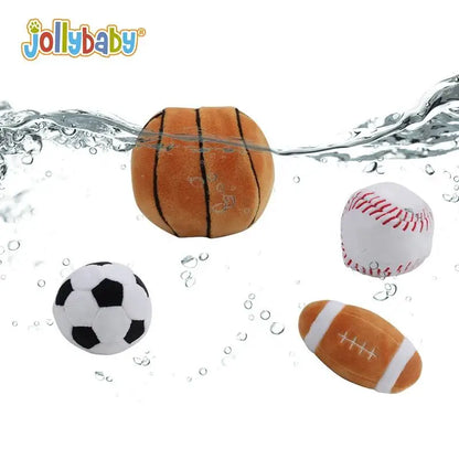 Custom Kids Pretend Plush Toys My First Sport Set Soft Plush Sensory Toys with Plush Soccer Football Balls for Child Baby