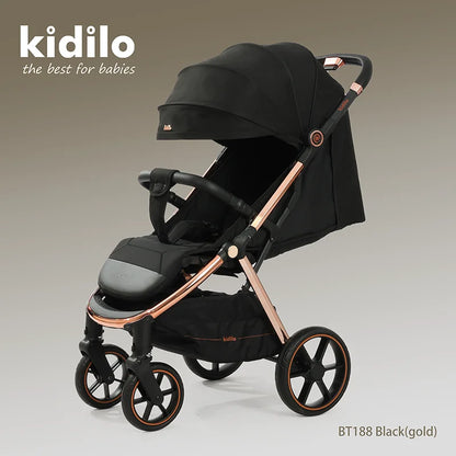 Kidilo 0-3 Years Non-Toxic Lightweight Portable Pushchair Baby Stroller Multiple Foldable for Travel Wholesale From China BT188