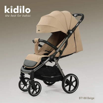 Kidilo 0-3 Years Non-Toxic Lightweight Portable Pushchair Baby Stroller Multiple Foldable for Travel Wholesale From China BT188