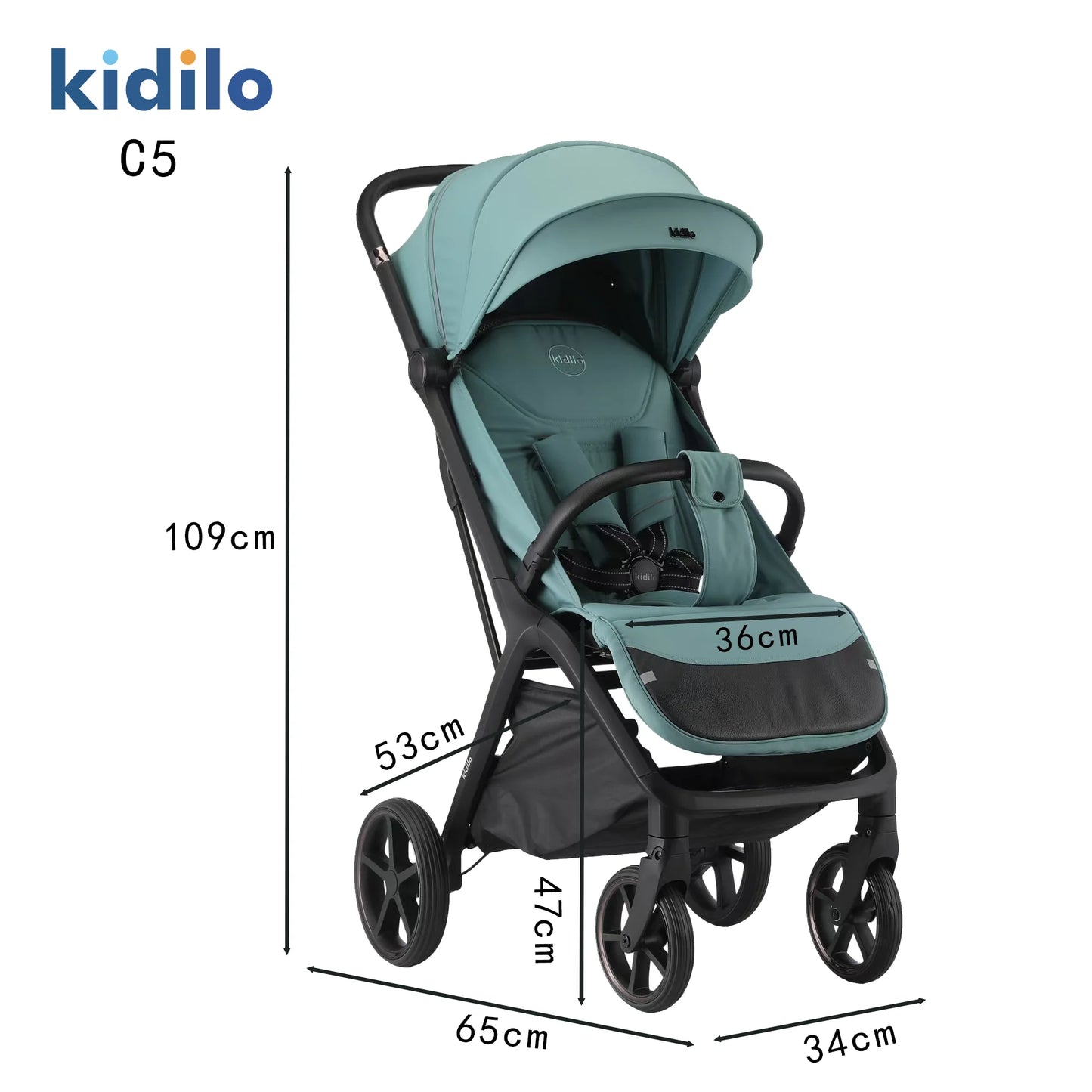 0-3 Years Non-Toxic Kidilo Lightweight Portable Baby Stroller Multiple Foldable Travel Wagon Wholesale From China Daily Walks C5