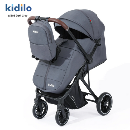 Non-Toxic Lightweight Baby Stroller for 0-3 Years Foldable Travel Stroller with Adjustable Handle for Toddlers Daily Walks 6530B