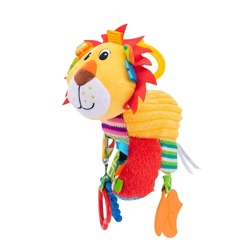 Jollybaby Unisex Animal Plush Toys Educational Bed Hanging Toys with Lovely Giraffe Bell Insert Newest Design Baby Toys