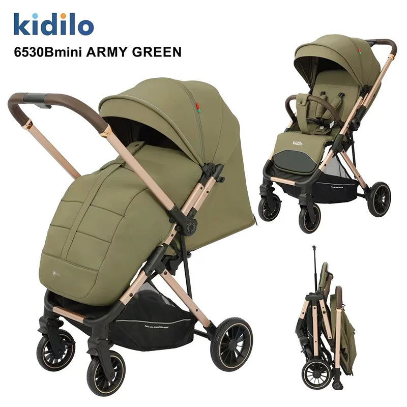 Kidilo Portable Pushchair Lightweight Prams Multiple Foldable Travel Baby Stroller for Babies Wholesale 6530b Mini Mechanical