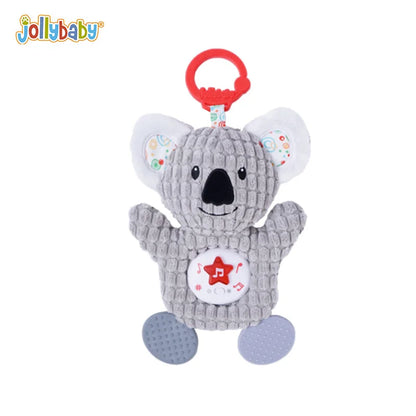 JOLLYBABY Customized LED Musical Stuffed Animals Light up Plush Toy Animated Soothe Birthday Gifts Gift Box Mouse Unisex Yellow