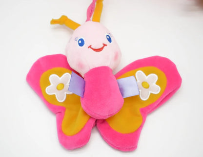 Sozzy Take-Along Pink Infant Crib Stroller Sensory Activity Spiral Hanging Rattle Toy Custom Logo Soft Baby Rattles