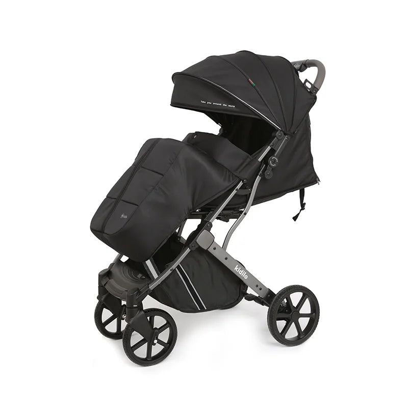 Kidilo 0-3 Years Non-Toxic Lightweight Baby Stroller Foldable Travel Stroller with Adjustable Handle for Toddlers Daily V1F