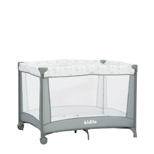 Newborn Foldable Portable Modern Kidilo Luxury Baby Crib, Convertible 3 in 1 Bedside Crib with Mosquito Net for Nursery MP601