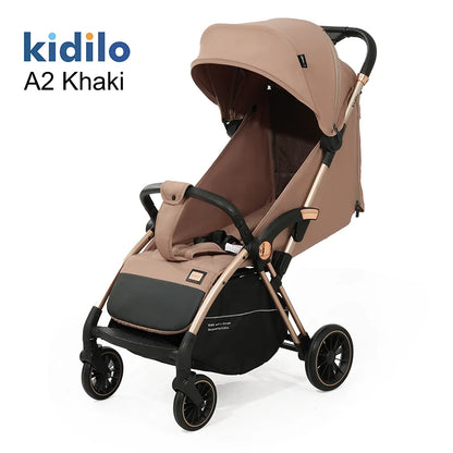 Lightweight Non-Toxic Baby Stroller for 0-3 Years Foldable Travel Stroller with Adjustable Handle Toddlers Family Trips A2
