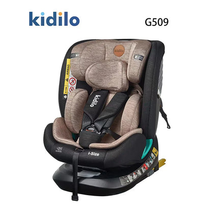 Newborn 0-3 Years 360 Degree Kidilo Baby Car Seat, Infant Car Seats with ISOFIX Certified Reversible for Daily Family Rides G509