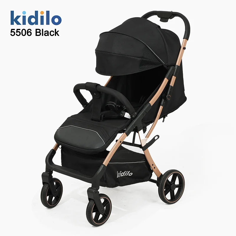 Lightweight Non-Toxic Baby Stroller for 0-3 Years Foldable Travel Stroller with Adjustable Handle Toddlers Family Trips S5506