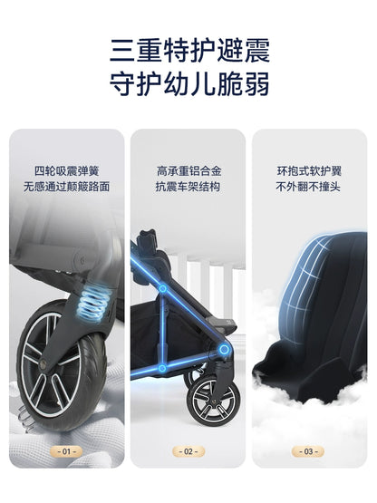 NUNA嬰兒推車Mixx Next全能者高景觀可坐躺易摺疊摺疊寶寶手推車