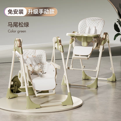 Hagaday Hakada baby dining chair baby multi-functional seat family children's dining table chair rocking chair two-in-one