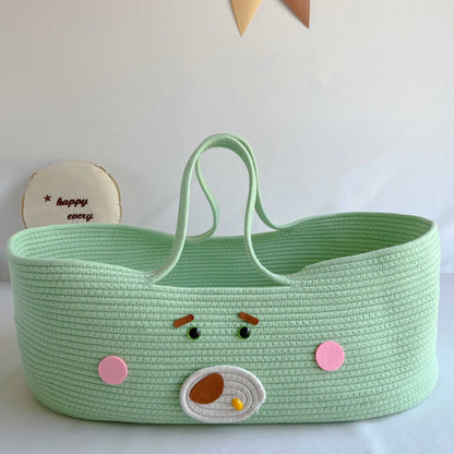 2025 new baby basket go out portable baby basket new newborn baby go out safe sleeping basket bed