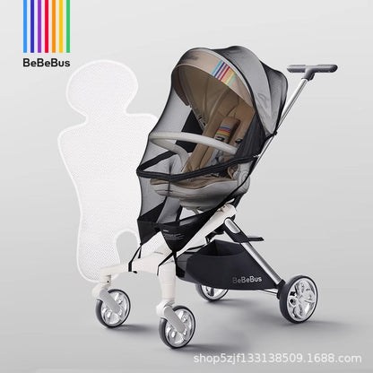 BeBeBus stroller MAX lightweight foldable baby stroller with high view, can sit or lie down
