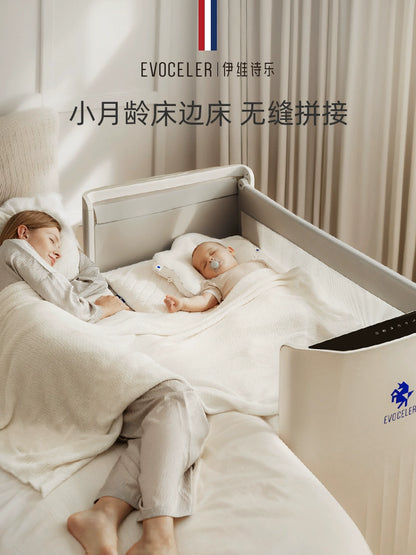 英國evoceler智能嬰兒床拼接大床可移動摺疊新生多功能便攜寶寶床
