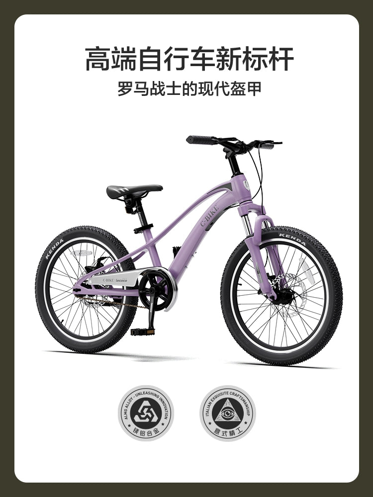 lecoco樂卡自行車7歲以上小男孩女孩中大童單車變速山地車