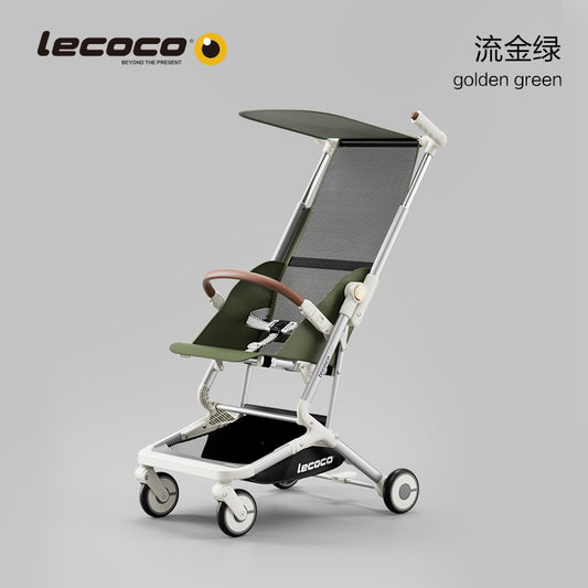 Lecoco樂卡t2四輪輕便折疊嬰兒手推車簡易超輕登機口袋車遛娃神器