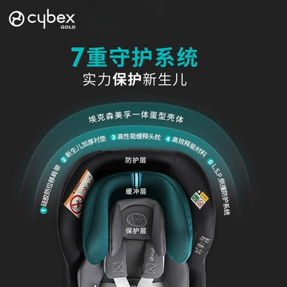 【品牌源頭 平行輸入】cybex新款sirona gi嬰兒童汽車安全座椅0-4歲isize