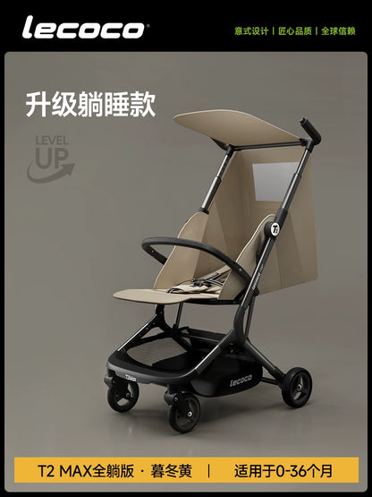 lecoco樂卡輕便摺疊嬰兒車寶寶旅行口袋推車可登機t2溜娃遛娃神器