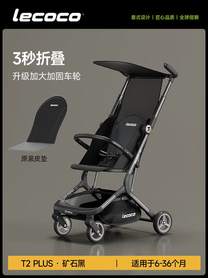 lecoco樂卡輕便摺疊嬰兒車寶寶旅行口袋推車可登機t2溜娃遛娃神器