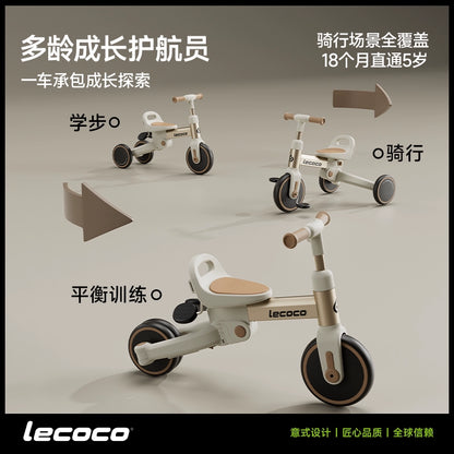 lecoco樂卡兒童三輪車腳踏車平衡車寶寶小孩多功能輕便自行車