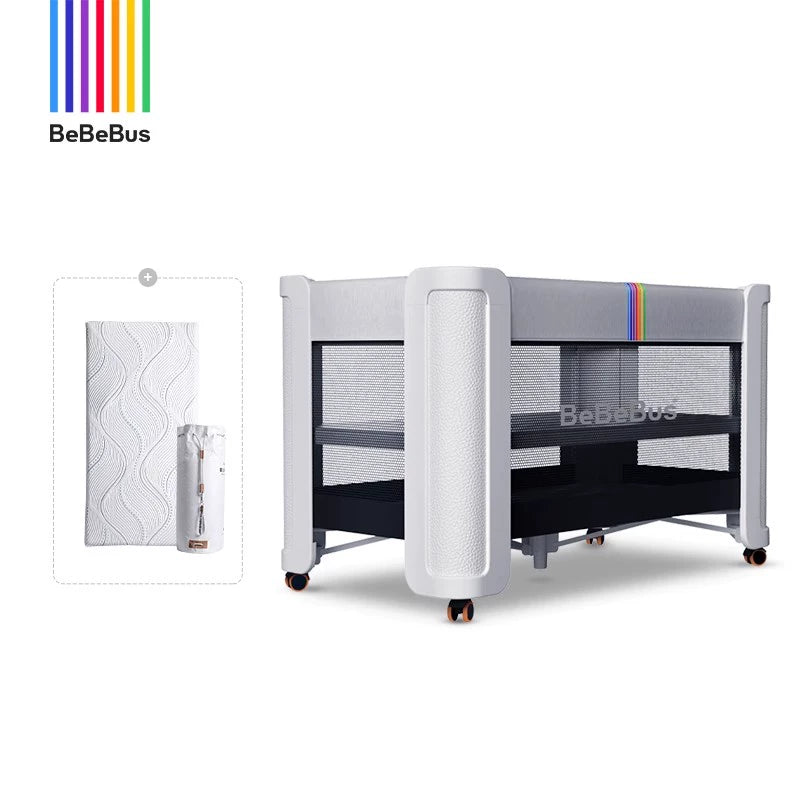 BeBeBus crib splicing queen bed dream home multi-functional foldable movable newborn crib