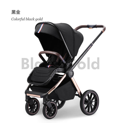 哈卡達嬰兒車推車兒童寶寶可坐 躺輕便可折疊幼遛娃高景觀hagaday