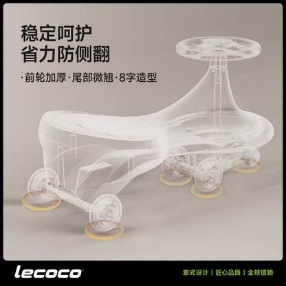 lecoco樂卡兒童扭扭車玩具溜溜車1-3歲寶寶搖擺車防側翻搖搖車