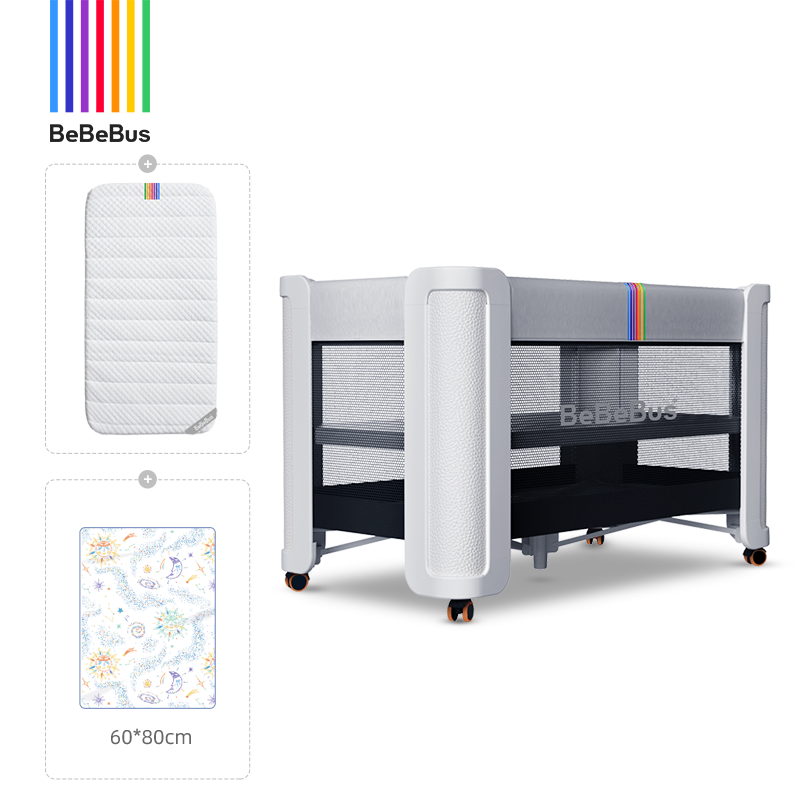 BeBeBus crib splicing queen bed dream home multi-functional foldable movable newborn crib