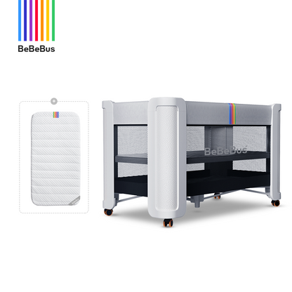 BeBeBus crib splicing queen bed dream home multi-functional foldable movable newborn crib