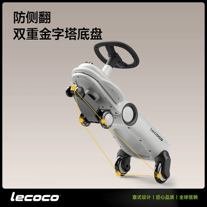 lecoco樂卡扭扭車兒童男女靜音搖搖車寶寶玩具1-3歲防側翻溜溜車
