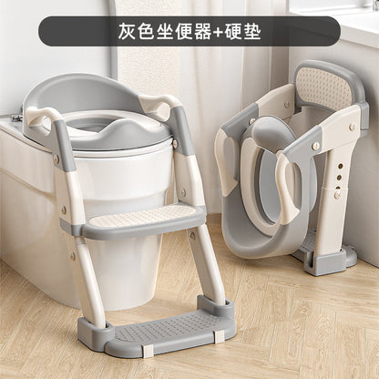 兒童馬桶坐便器家用便攜式輔助階梯兒童坐便器寶寶坐便圈可摺疊*優惠促銷 免運費