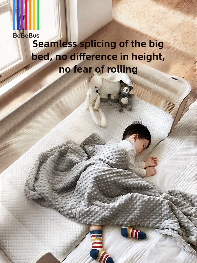 BeBeBus crib splicing queen bed dream home multi-functional foldable movable newborn crib