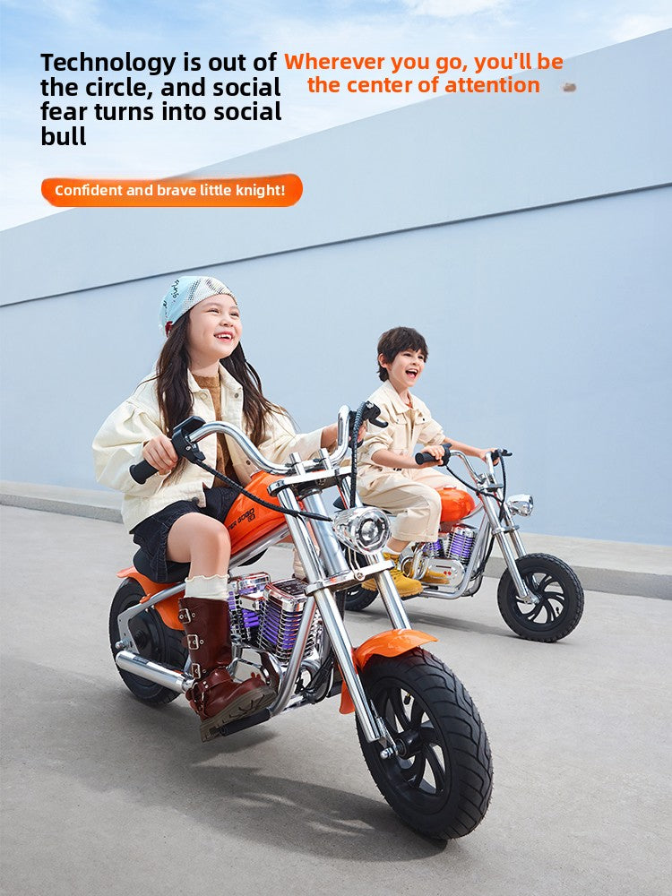 Storm Rider Children's Electric Motorcycle Two-wheeled Off-Road Vehicle Can Sit Adults 3-12 Years Old Kart Toy Car