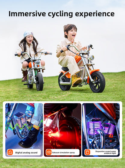Storm Rider Children's Electric Motorcycle Two-wheeled Off-Road Vehicle Can Sit Adults 3-12 Years Old Kart Toy Car