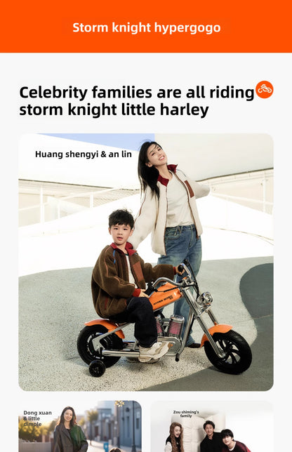 Storm Rider Children's Electric Motorcycle Two-wheeled Off-Road Vehicle Can Sit Adults 3-12 Years Old Kart Toy Car
