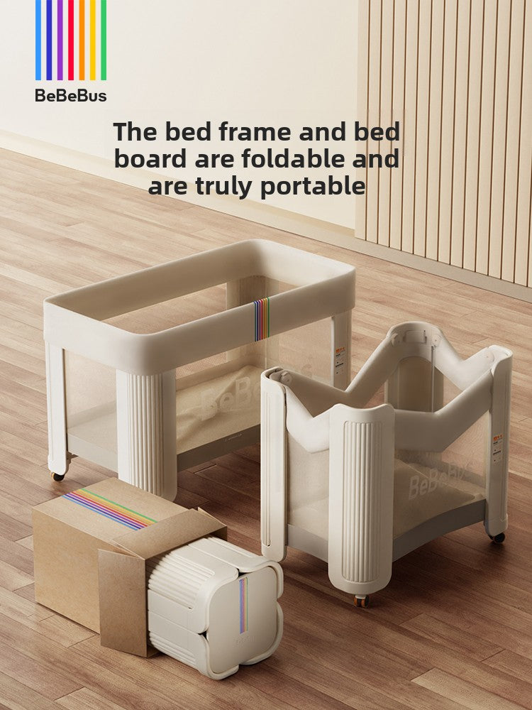 BeBeBus crib splicing queen bed dream home multi-functional foldable movable newborn crib