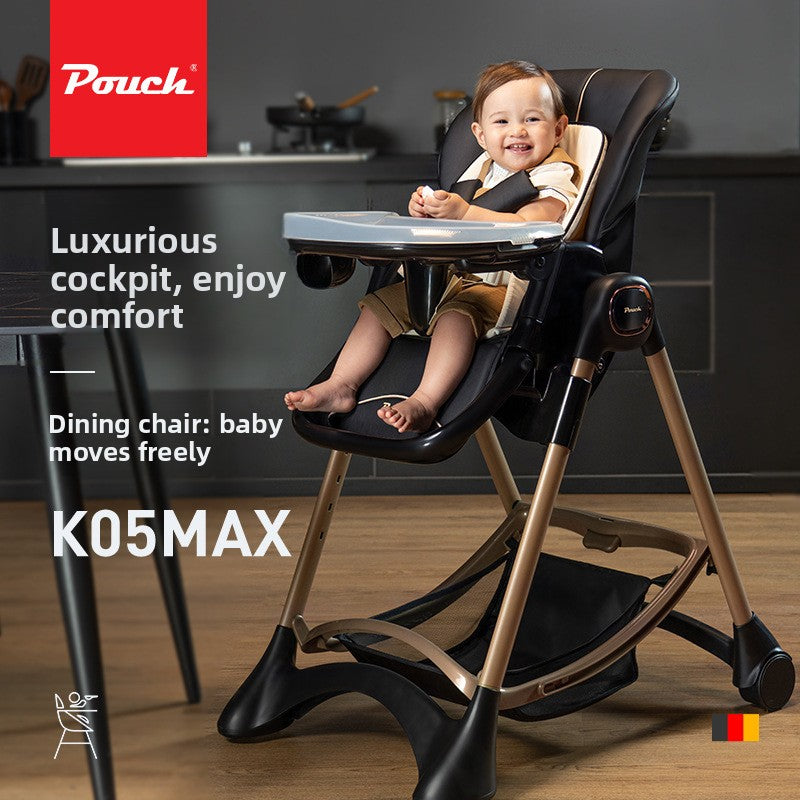 Pouch Baby Dining Chair Children's Multifunctional Baby Eating Foldable Portable Seat Table and Chair K05max