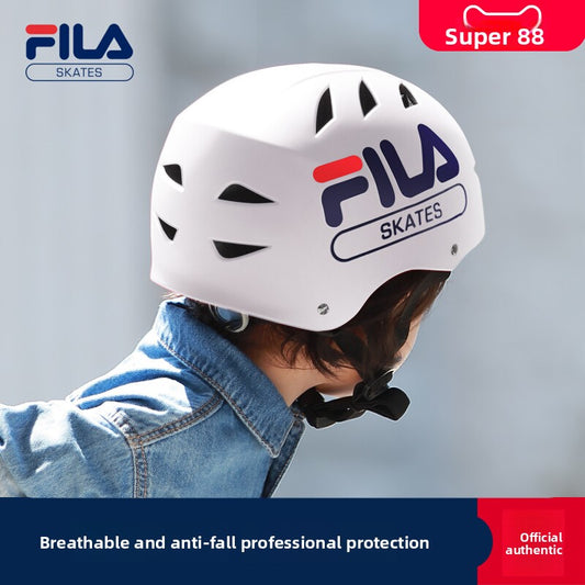 FILA Fila Children's Helmet Boys and Girls Roller Skating Protective Gear Balance Bike Skateboard Skates Cycling Helmet