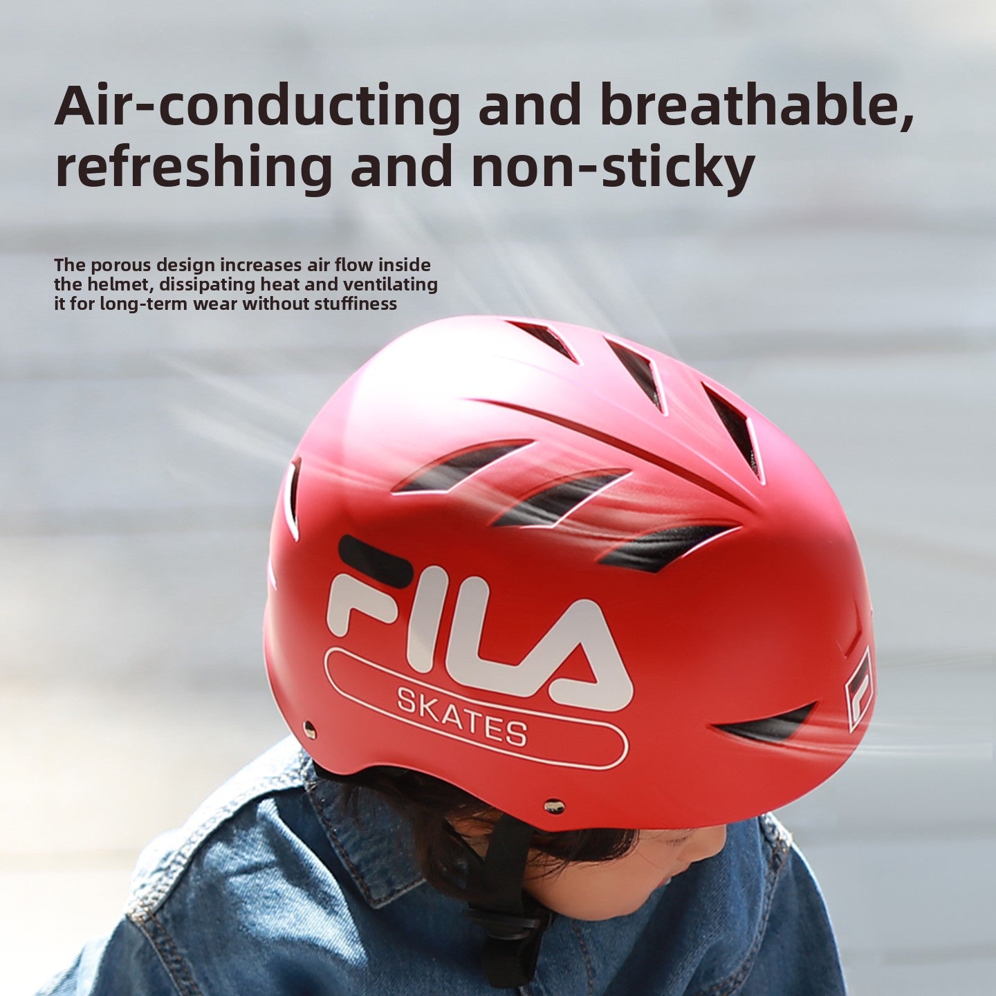 FILA Fila Children's Helmet Boys and Girls Roller Skating Protective Gear Balance Bike Skateboard Skates Cycling Helmet